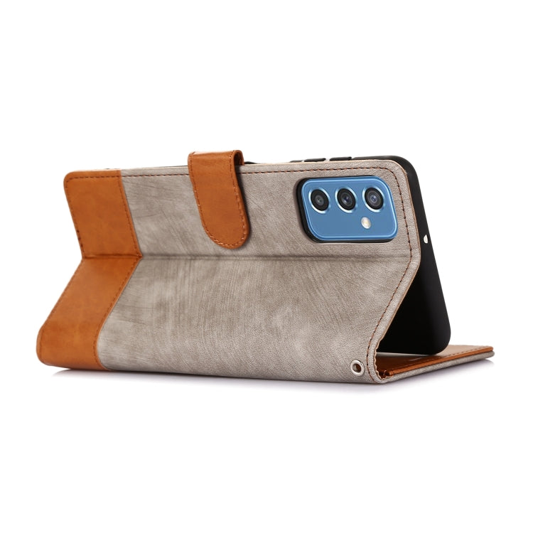For Samsung Galaxy M52 Splicing Leather Phone Case