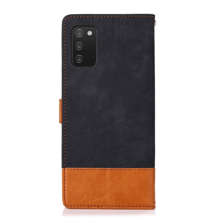 For Samsung Galaxy A03s Splicing Leather Phone Case
