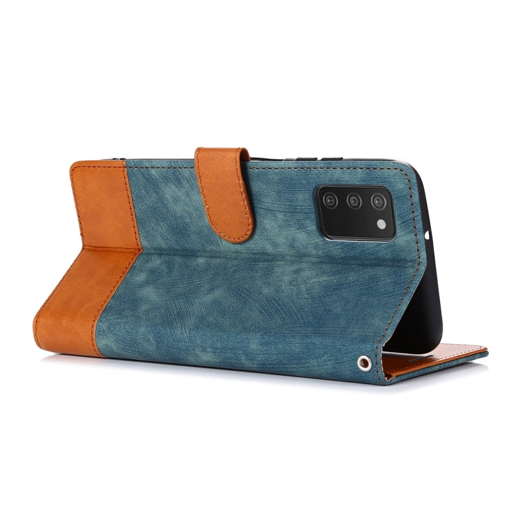 For Samsung Galaxy A03s Splicing Leather Phone Case