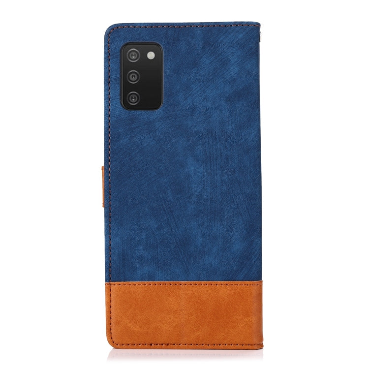 For Samsung Galaxy A03s Splicing Leather Phone Case
