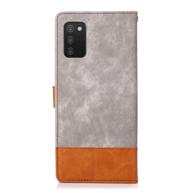 For Samsung Galaxy A03s Splicing Leather Phone Case