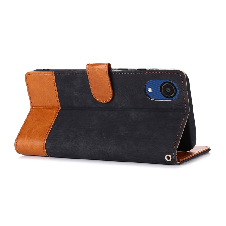 For Samsung Galaxy A03 Core Splicing Leather Phone Case