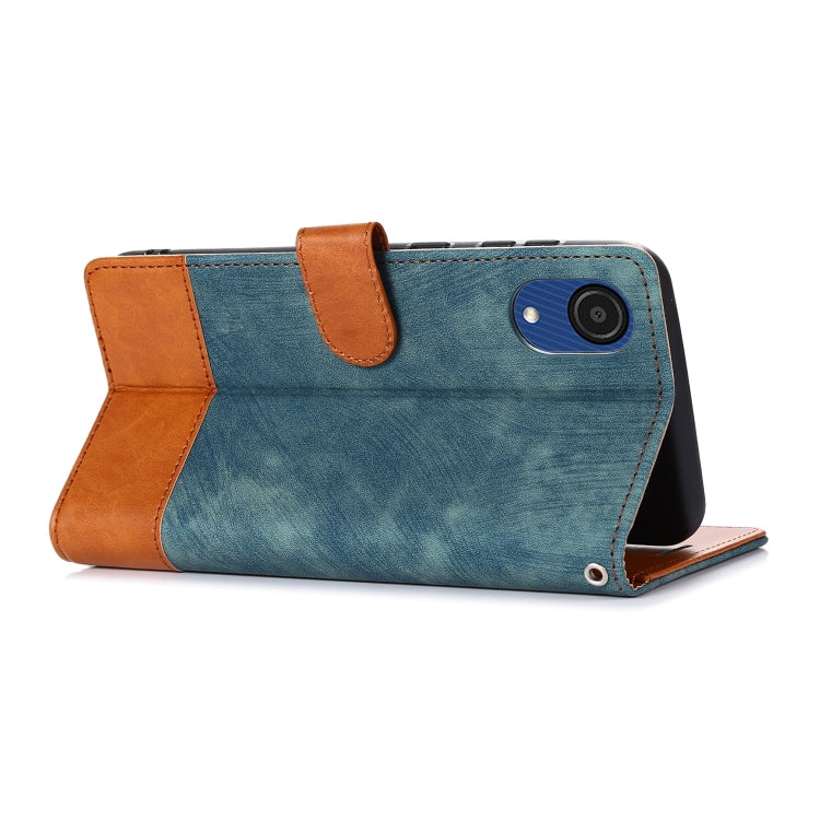 For Samsung Galaxy A03 Core Splicing Leather Phone Case