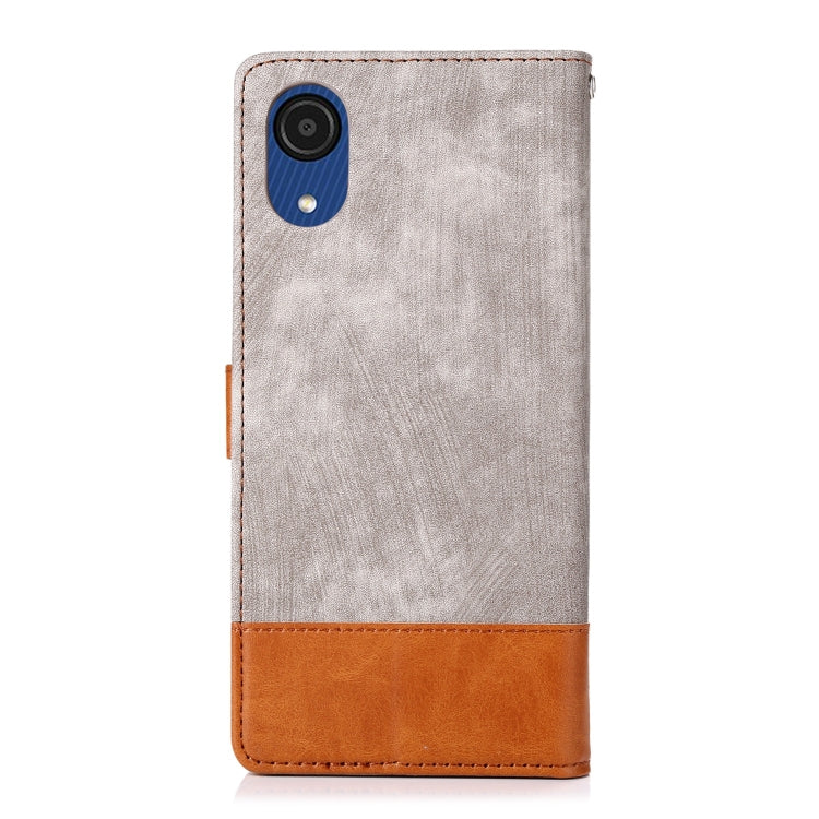 For Samsung Galaxy A03 Core Splicing Leather Phone Case