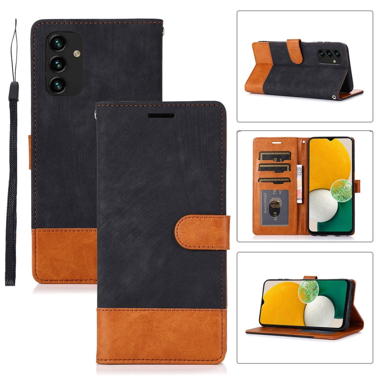 For Samsung Galaxy A13 4G Splicing Leather Phone Case