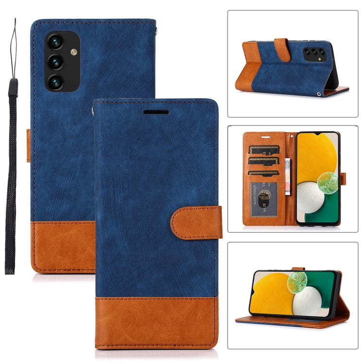For Samsung Galaxy A13 4G Splicing Leather Phone Case