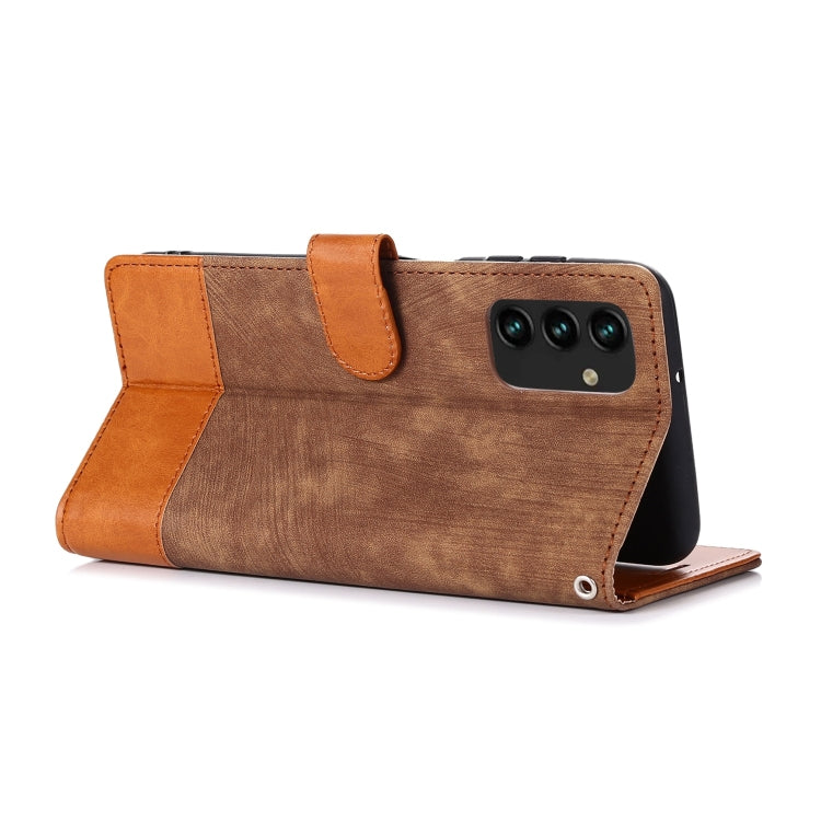 For Samsung Galaxy A13 4G Splicing Leather Phone Case