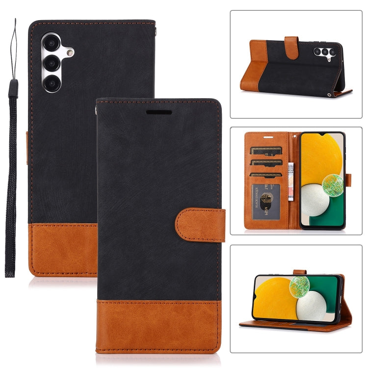 For Samsung Galaxy A13 5G Splicing Leather Phone Case
