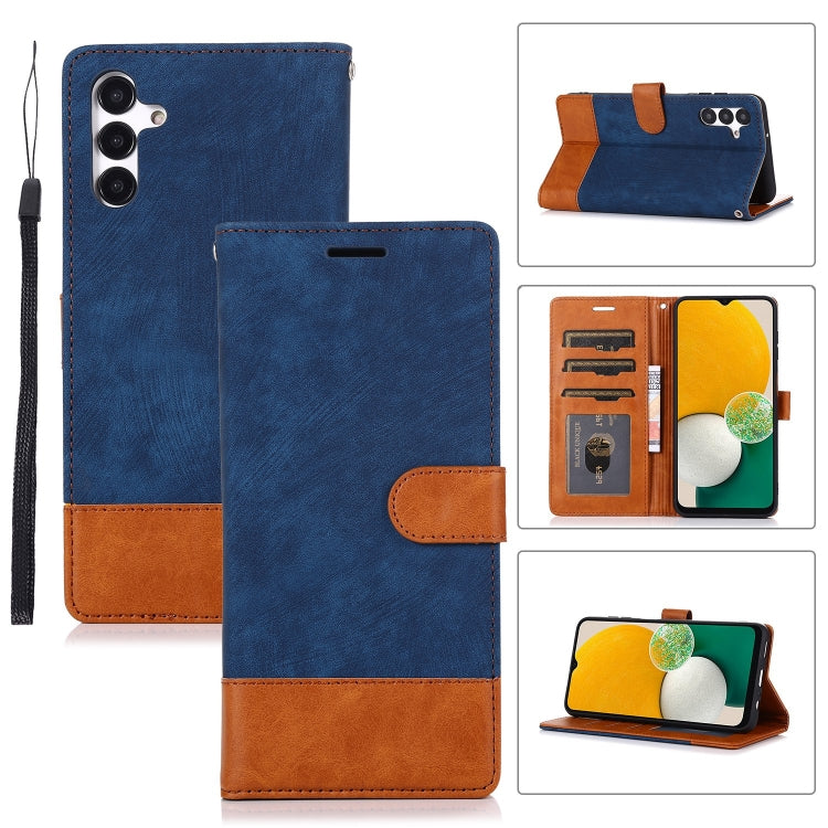 For Samsung Galaxy A13 5G Splicing Leather Phone Case