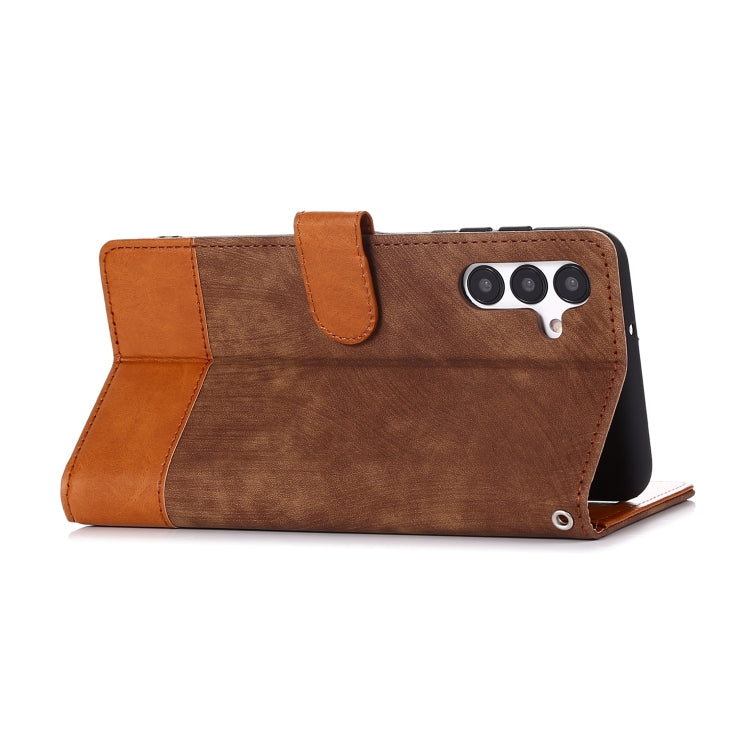 For Samsung Galaxy A13 5G Splicing Leather Phone Case