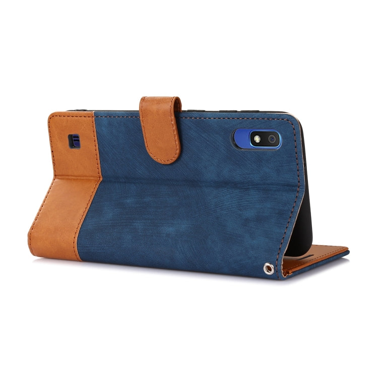 For Samsung Galaxy A10 / M10 Splicing Leather Phone Case