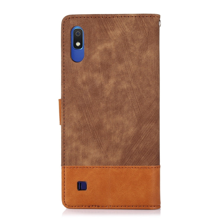 For Samsung Galaxy A10 / M10 Splicing Leather Phone Case