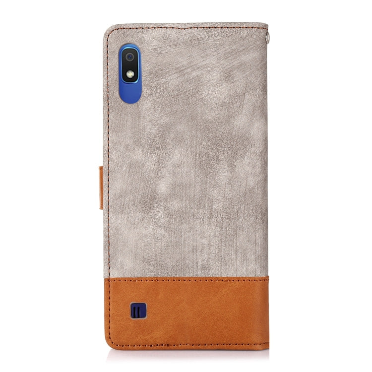 For Samsung Galaxy A10 / M10 Splicing Leather Phone Case