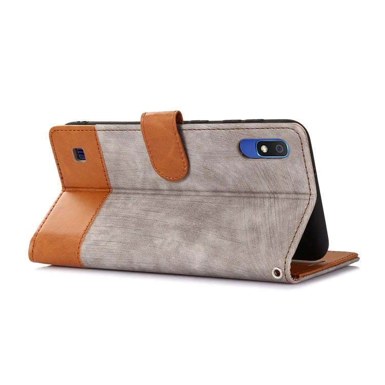 For Samsung Galaxy A10 / M10 Splicing Leather Phone Case