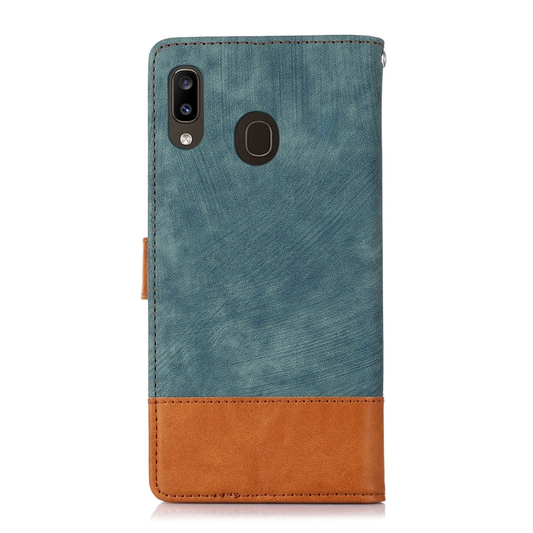 For Samsung Galaxy A20 / A30 Splicing Leather Phone Case