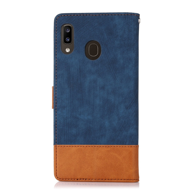 For Samsung Galaxy A20 / A30 Splicing Leather Phone Case