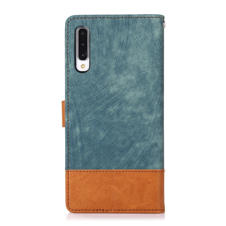 For Samsung Galaxy A50 Splicing Leather Phone Case