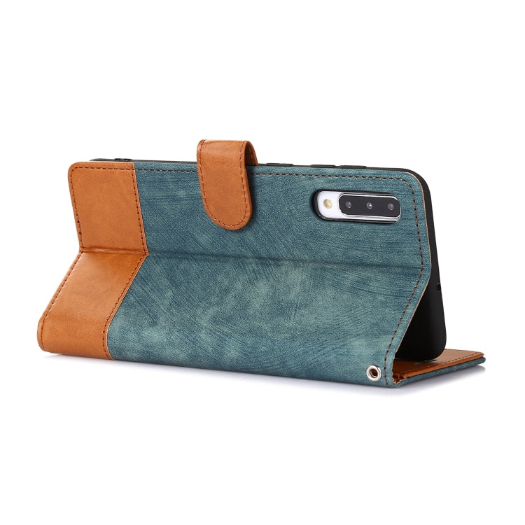 For Samsung Galaxy A50 Splicing Leather Phone Case