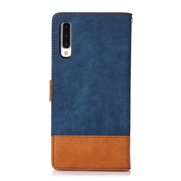 For Samsung Galaxy A50 Splicing Leather Phone Case