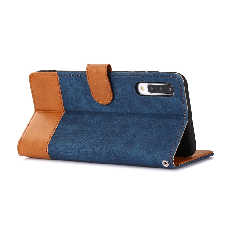 For Samsung Galaxy A50 Splicing Leather Phone Case