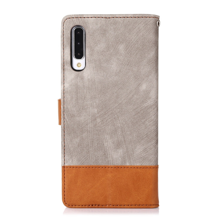 For Samsung Galaxy A50 Splicing Leather Phone Case