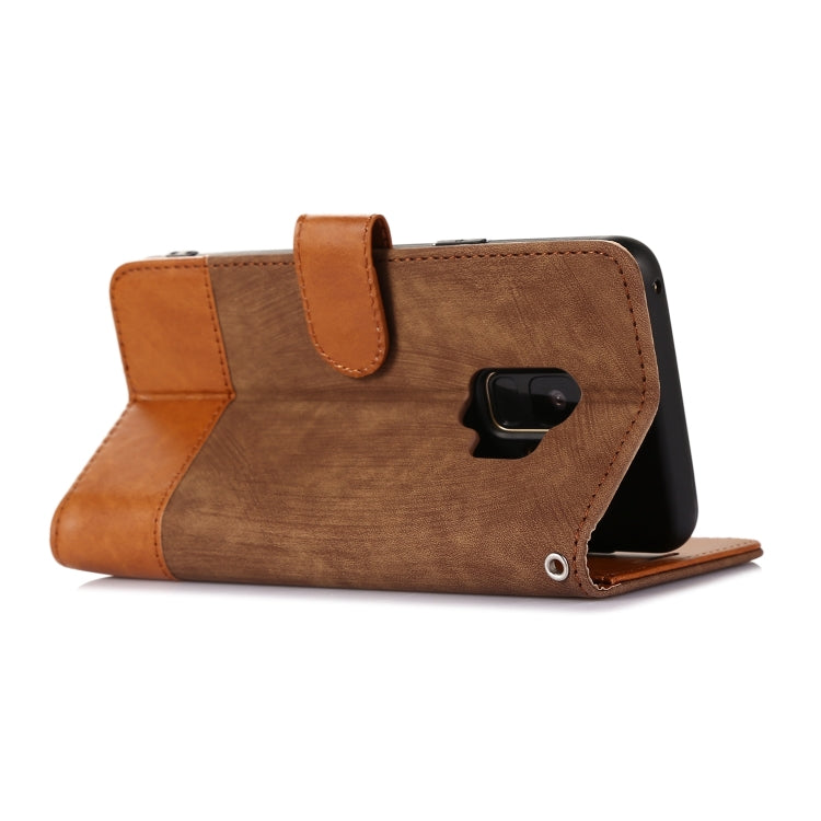 For Samsung Galaxy S9 Splicing Leather Phone Case