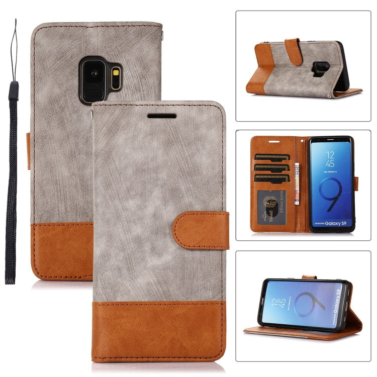 For Samsung Galaxy S9 Splicing Leather Phone Case