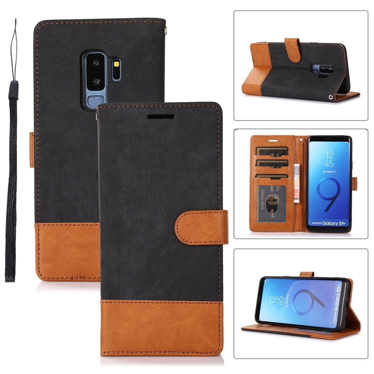 For Samsung Galaxy S9+ Splicing Leather Phone Case