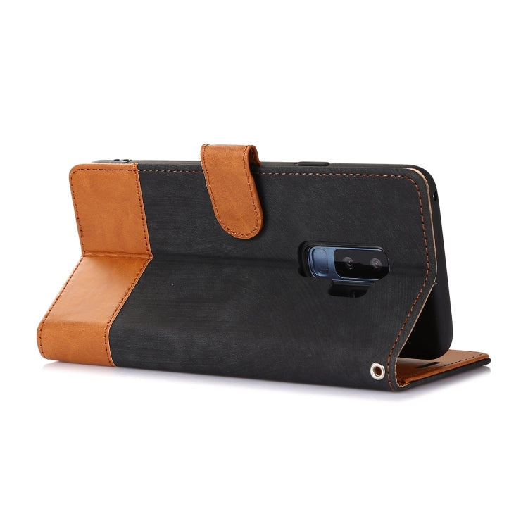 For Samsung Galaxy S9+ Splicing Leather Phone Case