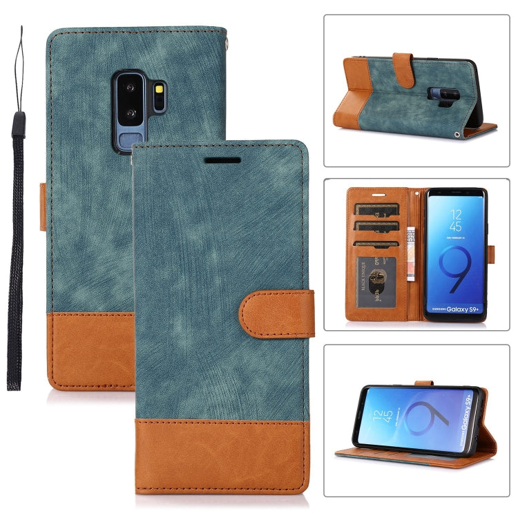 For Samsung Galaxy S9+ Splicing Leather Phone Case