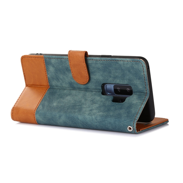 For Samsung Galaxy S9+ Splicing Leather Phone Case
