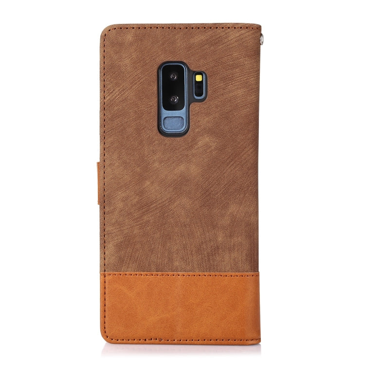 For Samsung Galaxy S9+ Splicing Leather Phone Case