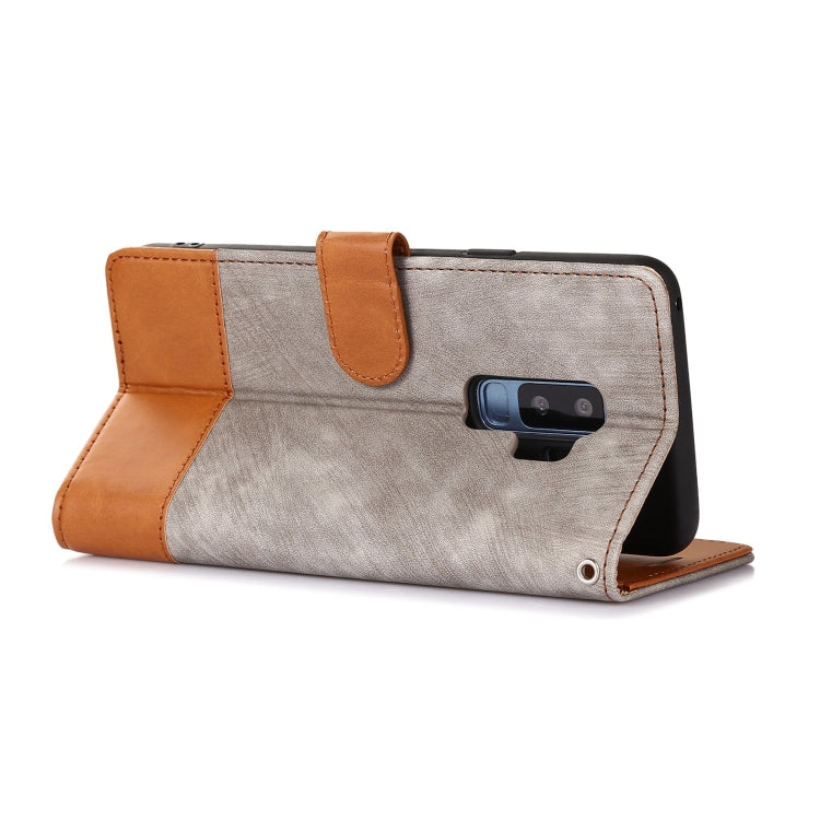 For Samsung Galaxy S9+ Splicing Leather Phone Case