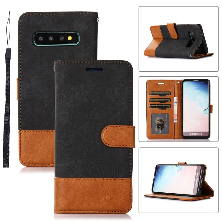 For Samsung Galaxy S10 Splicing Leather Phone Case