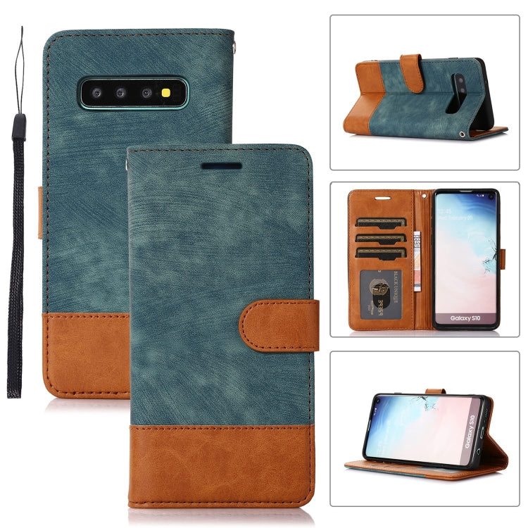 For Samsung Galaxy S10 Splicing Leather Phone Case