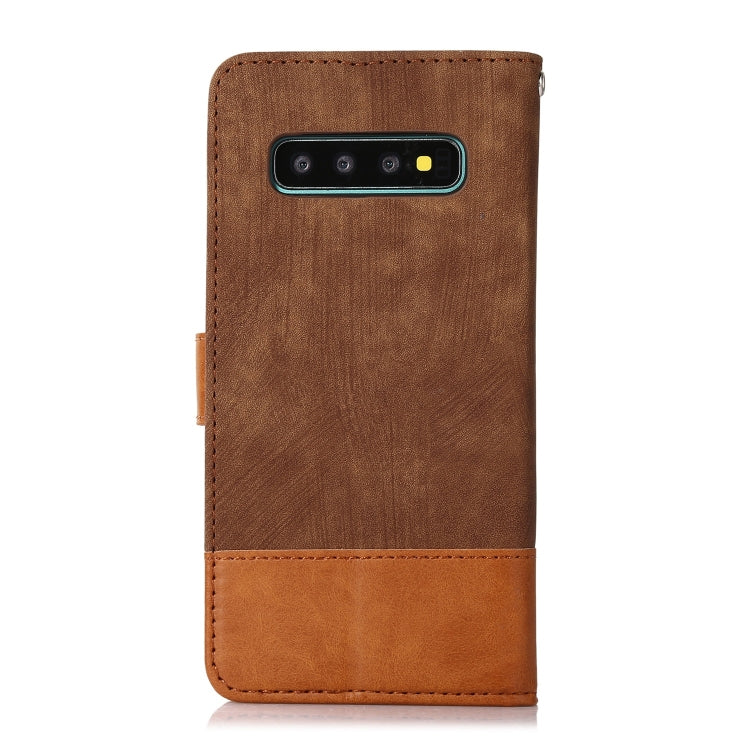 For Samsung Galaxy S10 Splicing Leather Phone Case