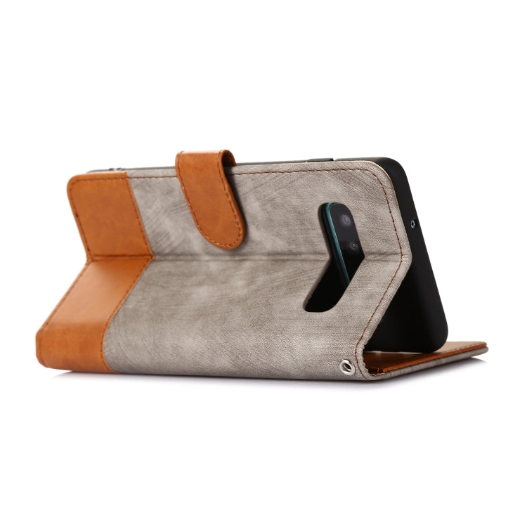 For Samsung Galaxy S10 Splicing Leather Phone Case