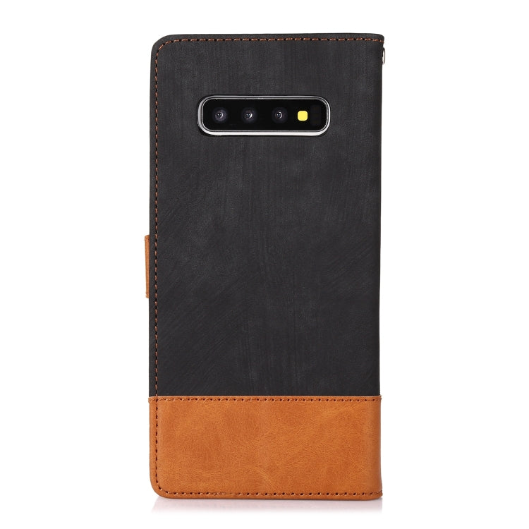 For Samsung Galaxy S10+ Splicing Leather Phone Case