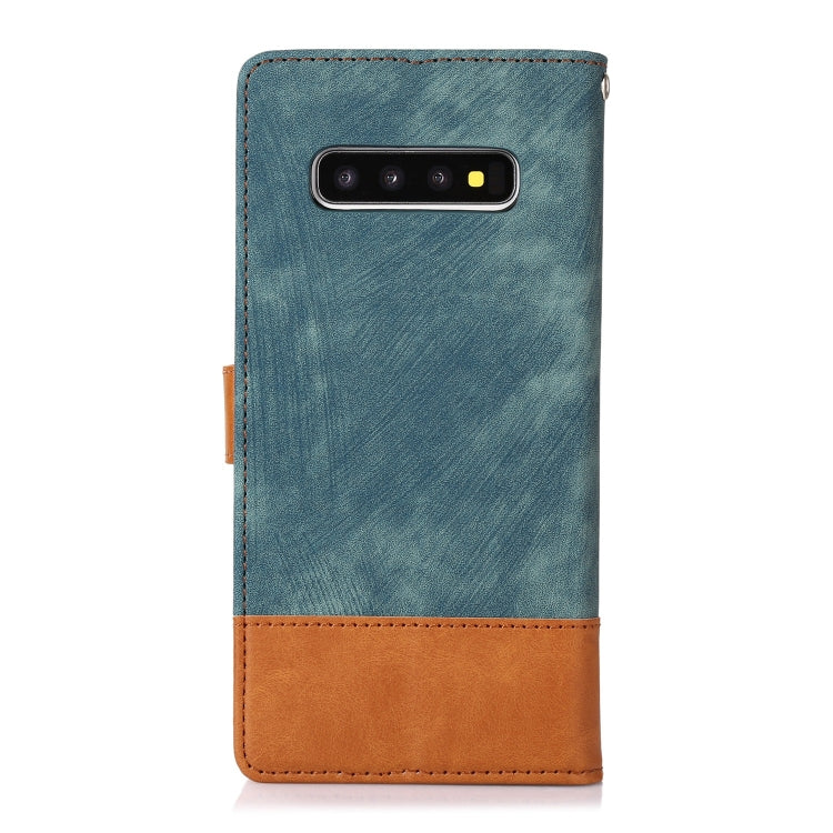 For Samsung Galaxy S10+ Splicing Leather Phone Case