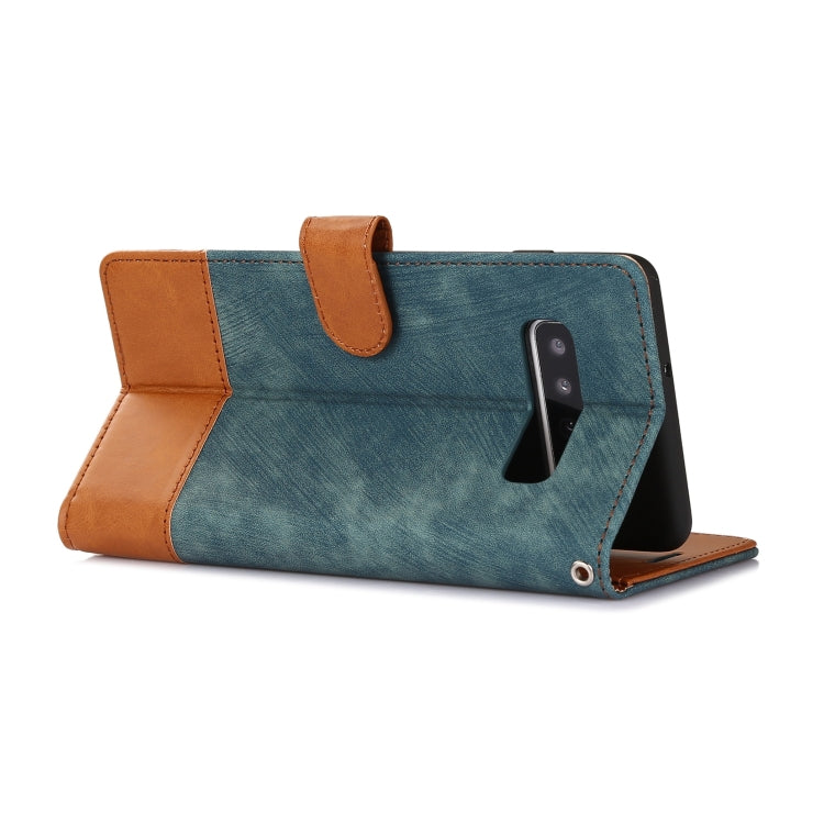 For Samsung Galaxy S10+ Splicing Leather Phone Case