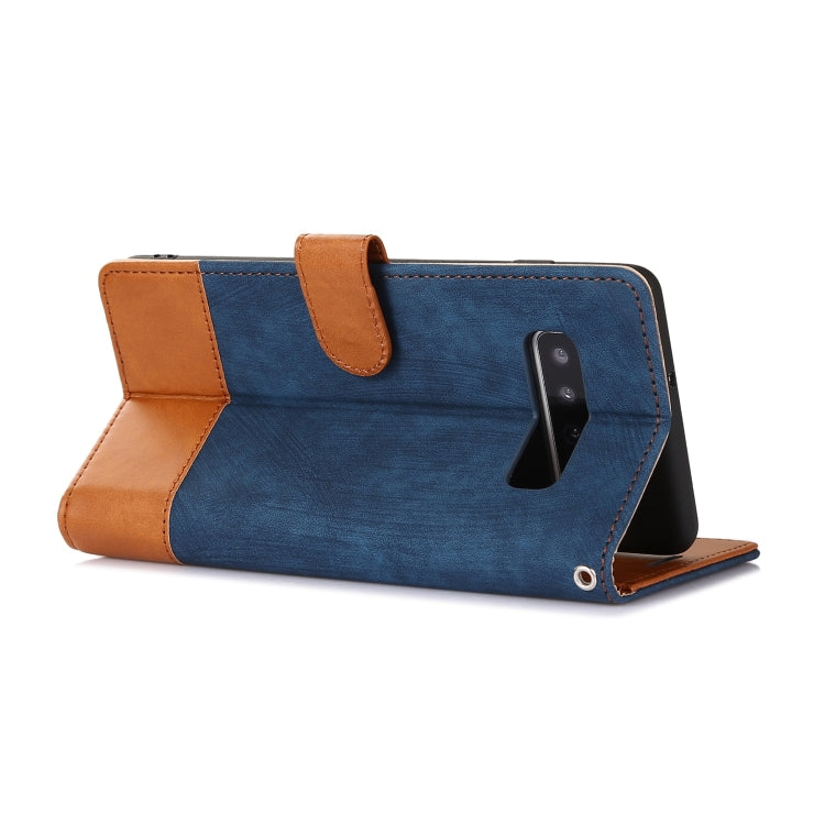 For Samsung Galaxy S10+ Splicing Leather Phone Case