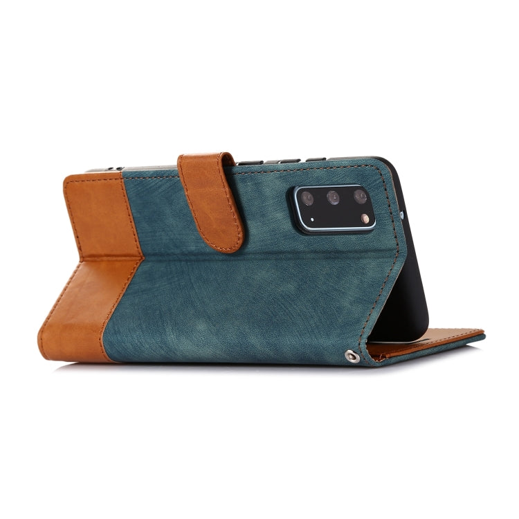 For Samsung Galaxy S20 Splicing Leather Phone Case