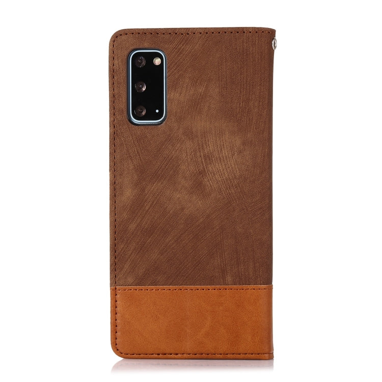 For Samsung Galaxy S20 Splicing Leather Phone Case