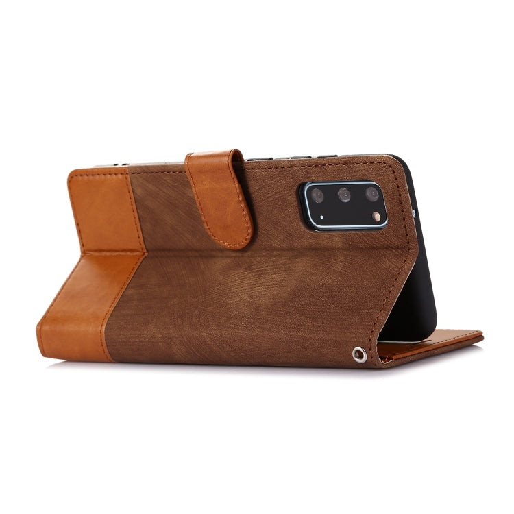 For Samsung Galaxy S20 Splicing Leather Phone Case