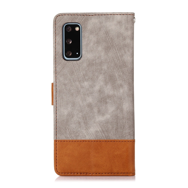 For Samsung Galaxy S20 Splicing Leather Phone Case
