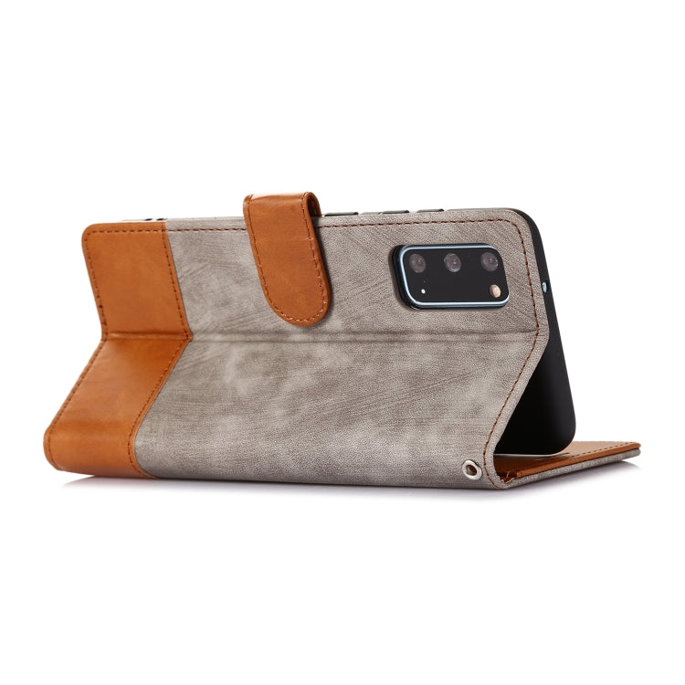 For Samsung Galaxy S20 Splicing Leather Phone Case