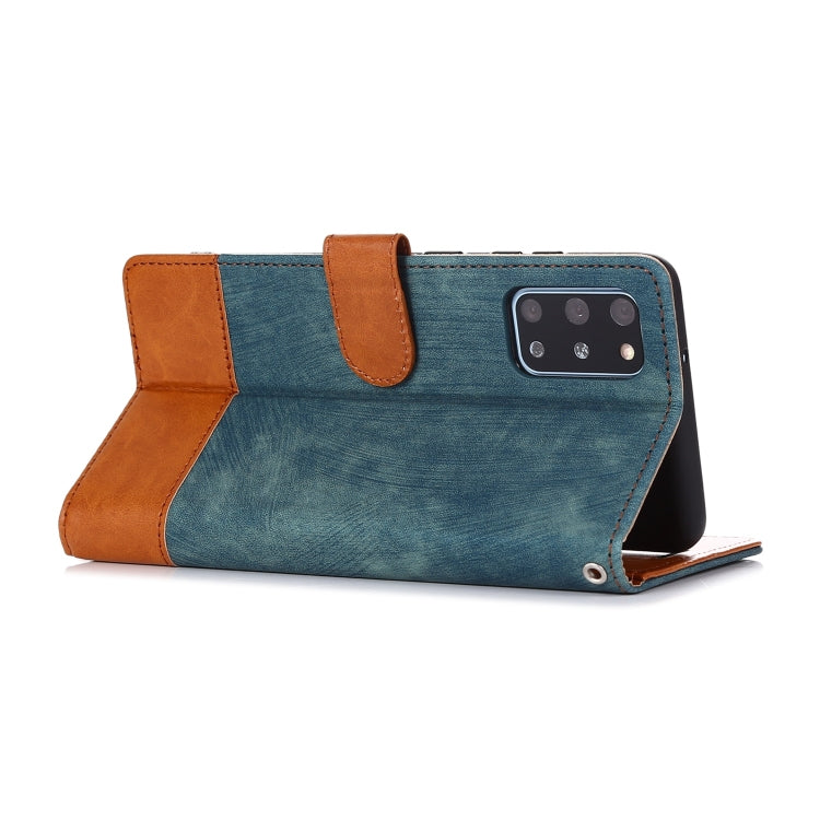 For Samsung Galaxy S20+ Splicing Leather Phone Case