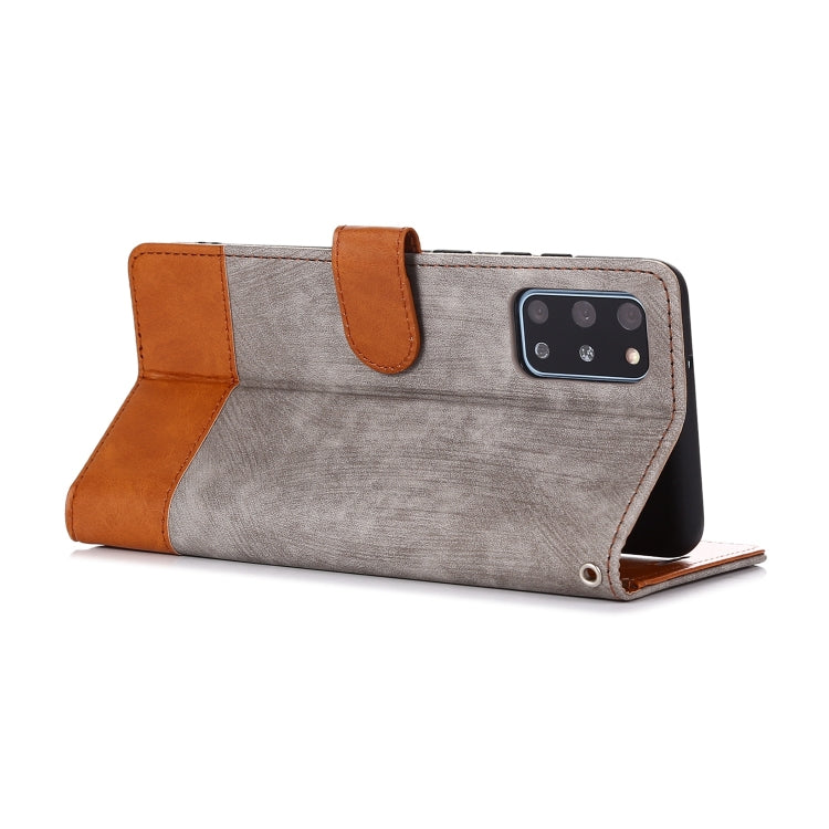 For Samsung Galaxy S20+ Splicing Leather Phone Case