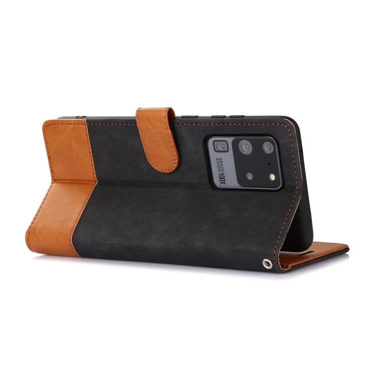 For Samsung Galaxy S20 Ultra Splicing Leather Phone Case