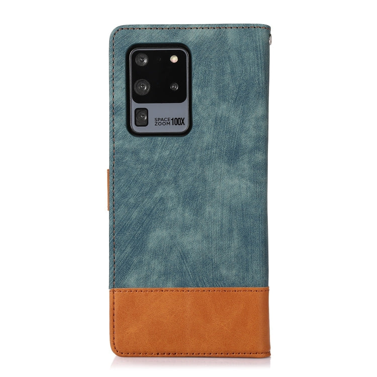 For Samsung Galaxy S20 Ultra Splicing Leather Phone Case